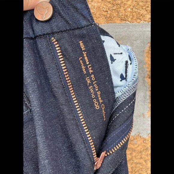 M.i.h Jeans Women's Blue Marrakesh High-rise Kick-flare Jeans 27 - Picture 15 of 15